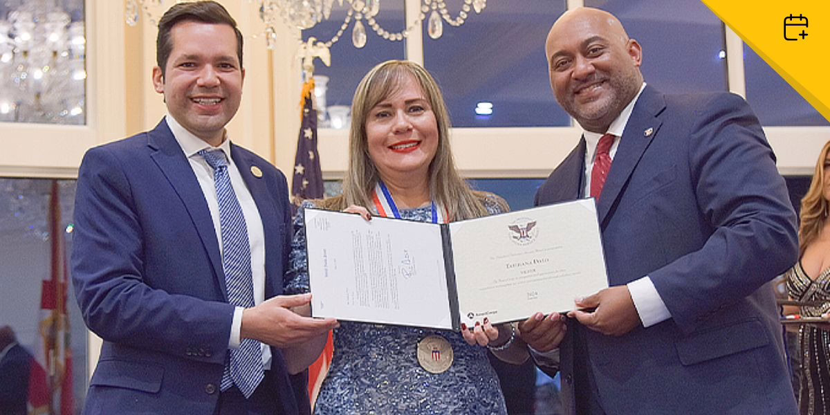 Tatihana Pozo Puccini recibe el President’s Volunteer Service Award otorgado por la Casa Blanca