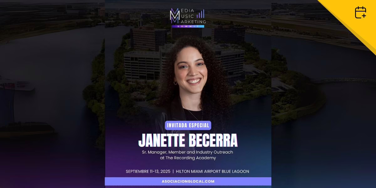 Janette Becerra, será una de las invitadas especiales en el Media Music Marketing Summit